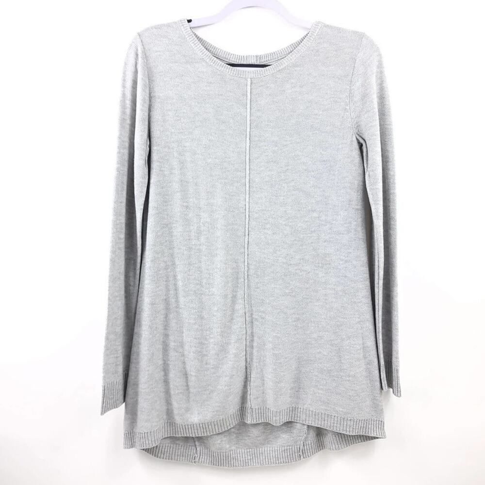 Joan Vass Gray Cashmere Tunic Sweater Size S/M NWT - Picture 2 of 10